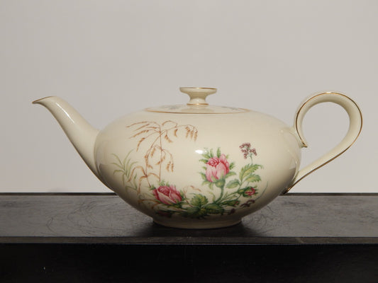 VINTAGE SERVIZIO DA TÈ IMPERO PORCELLANA HEINRICH &CO SELB BAVARIA ROSA CANINA