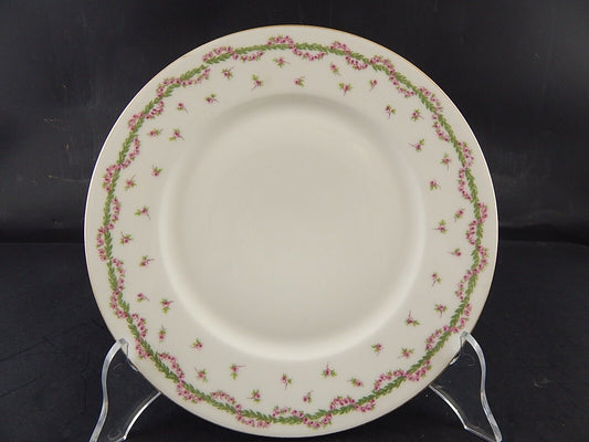 ANTICO PIATTO DESSERT PORCELLANA LIBERTY GHIRLANDE LIMOGES MARTIN CHARLES