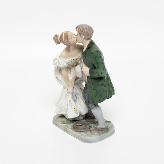 RARA STATUINA PORCELLANA ROYAL COPENHAGEN "Il Porcaro e la Principessa" 19x12x7