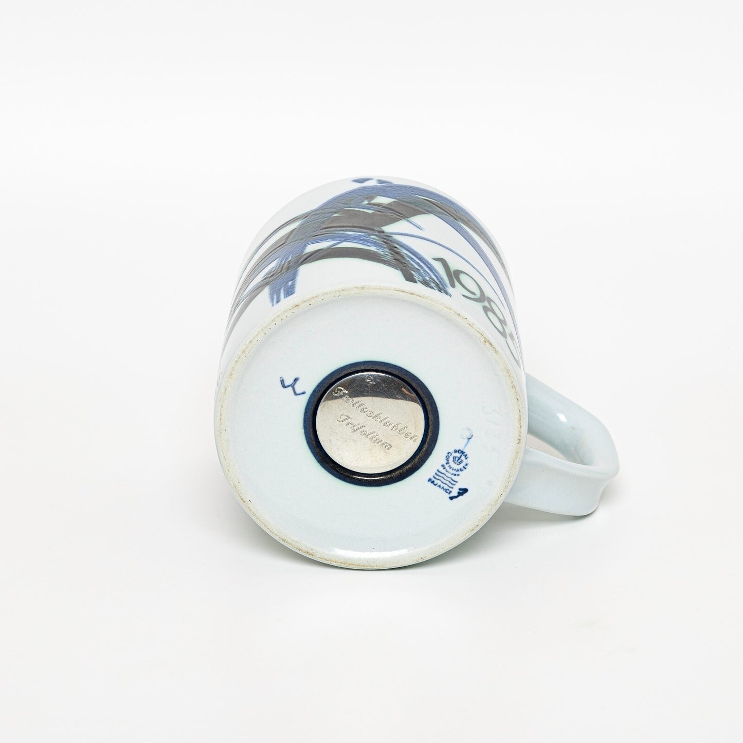 ROYAL COPENHAGEN TAZZA ANNUALE 1985 GRANDE, PORTAPENNE PORTAUTENSILI CERAMICA