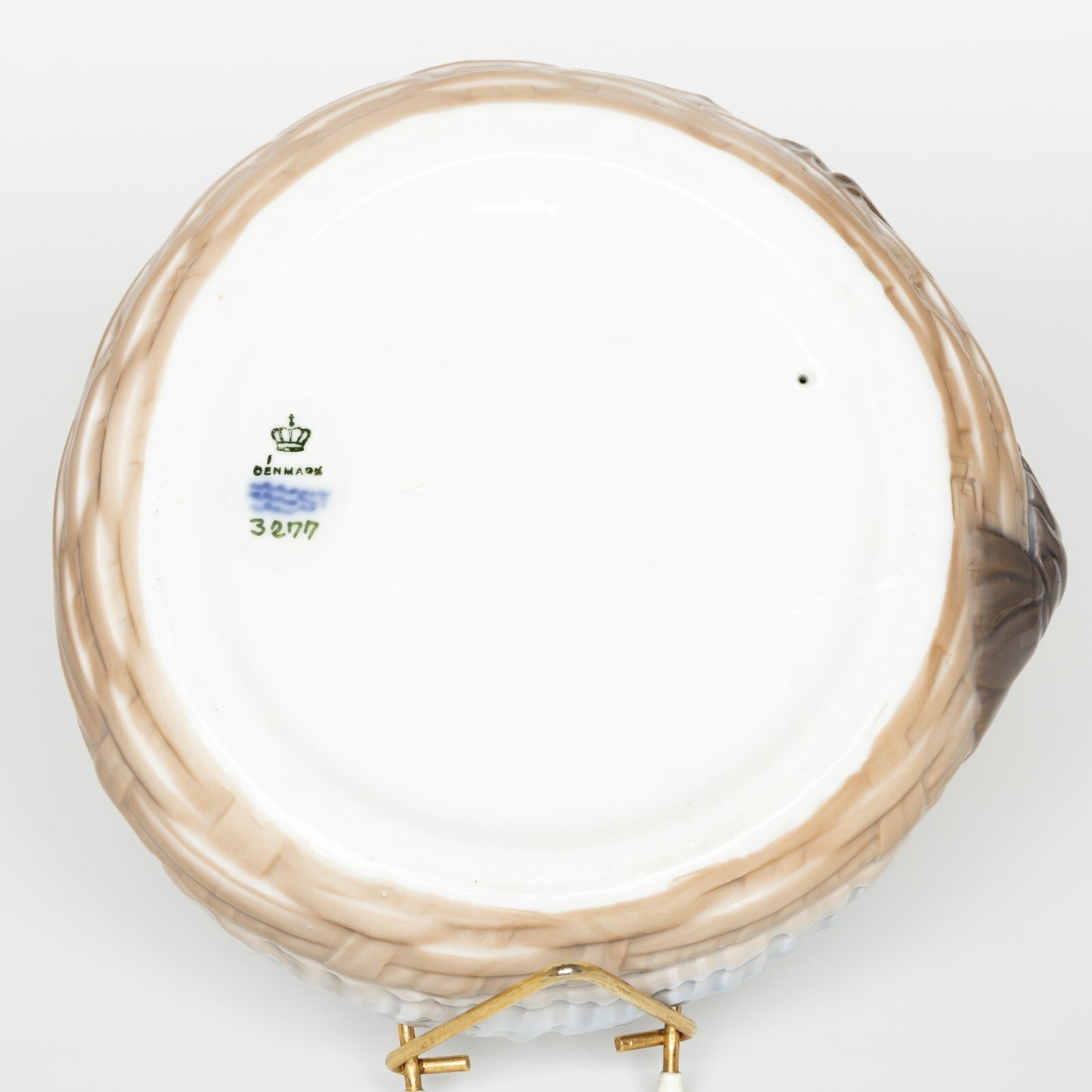 PIATTO PORCELLANA ROYAL COPENHAGEN PER SERVIRE FRUTTI DI MARE CON GAMBERO CM 17