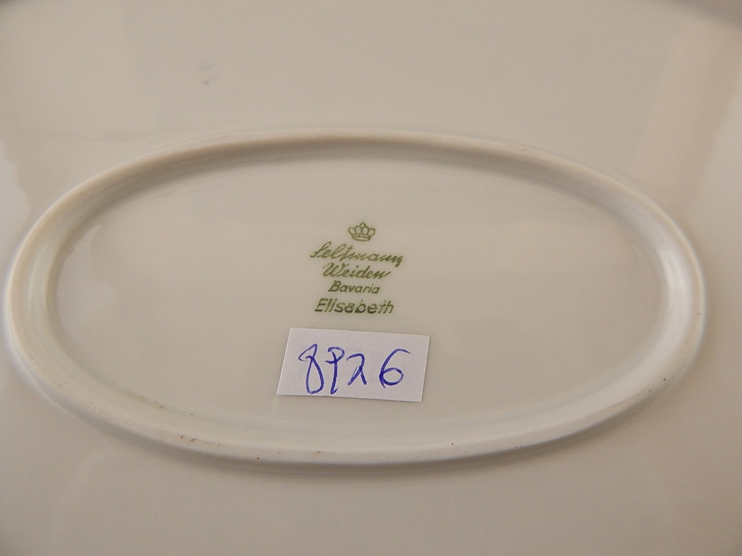 ANTICO RARO VASSOIO PIATTO OVALE PORCELLANA SELTMANN WEIDEN BAVARIA ELISABETH