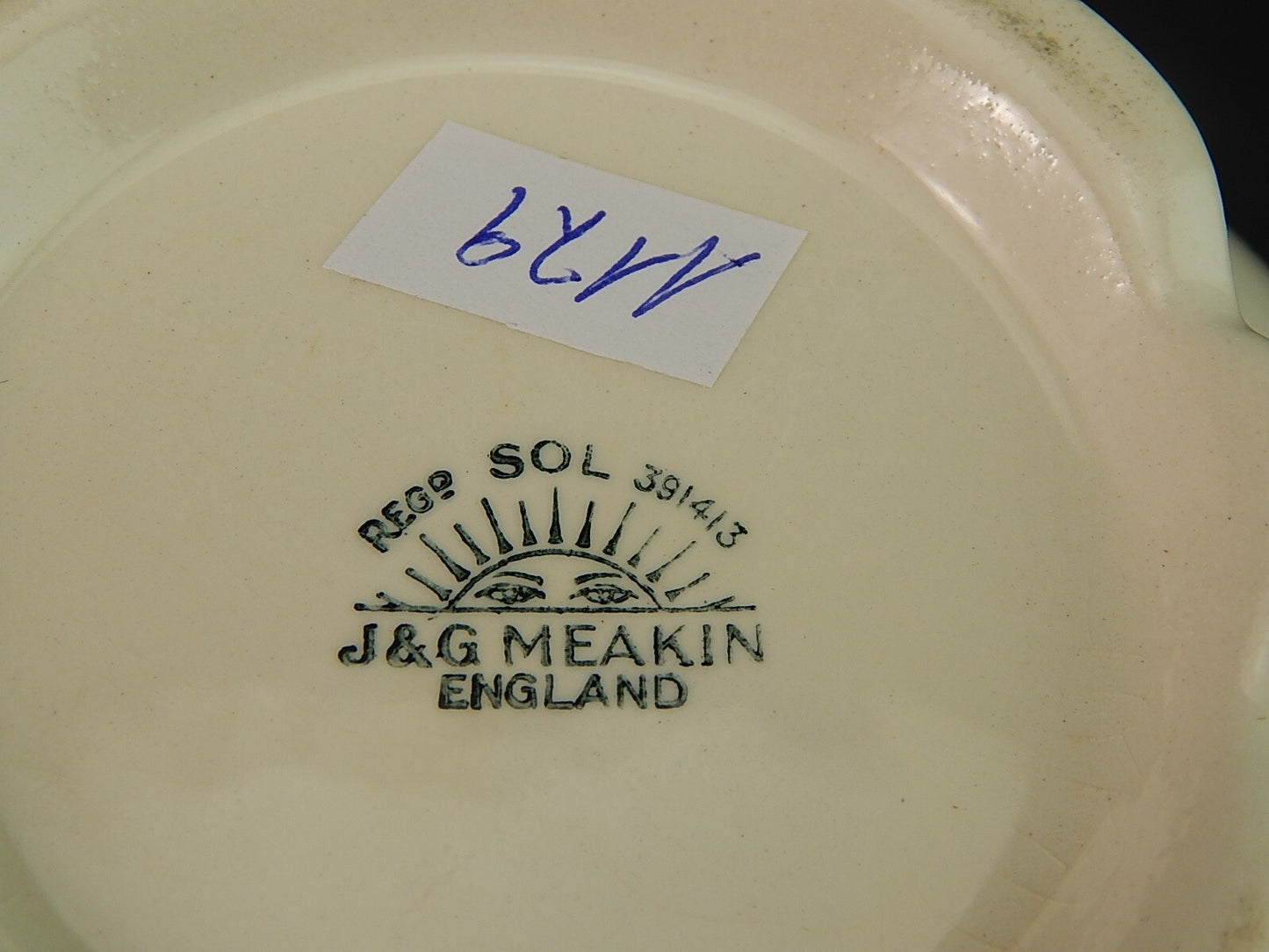 ANTICA TEIERA POTTERY INGLESE SEMI PORCELLANA J. & G. MEAKIN PRIMI DECENNI 900