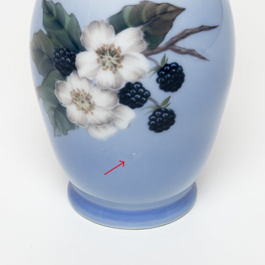 VASO PORCELLANA ROYAL COPENHAGEN "Le More" ORIGINALE CM 18 COD 288/2289 DIFETTO