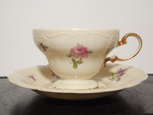 PREZIOSA ROCAILLE ANTICA TAZZA DA TE' PORCELLANA ROSENTHAL POMPADOUR