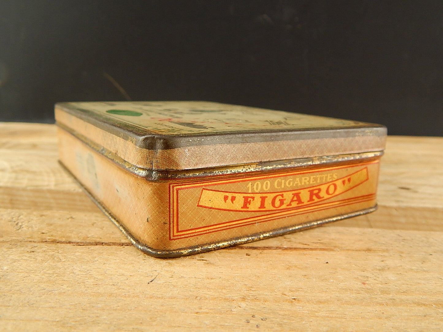 ANTICA SCATOLA LATTA PRIMO 900 SIGARETTE LE KHEDIVE FIGARO ED LAURENS EGYPT