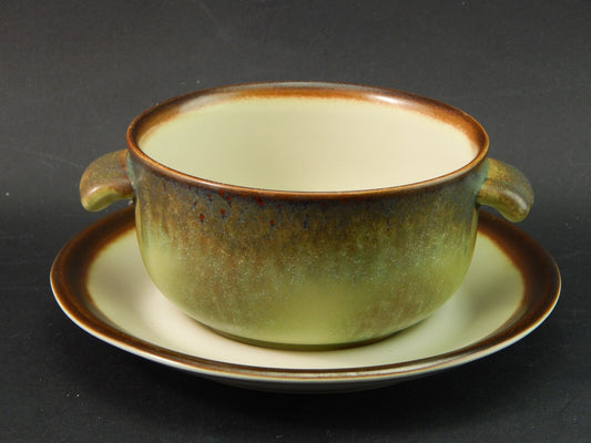 VINTAGE PORCELLANA MANCIOLI COLLEZIONE TUSCIA TAZZA DA BRODO #1899