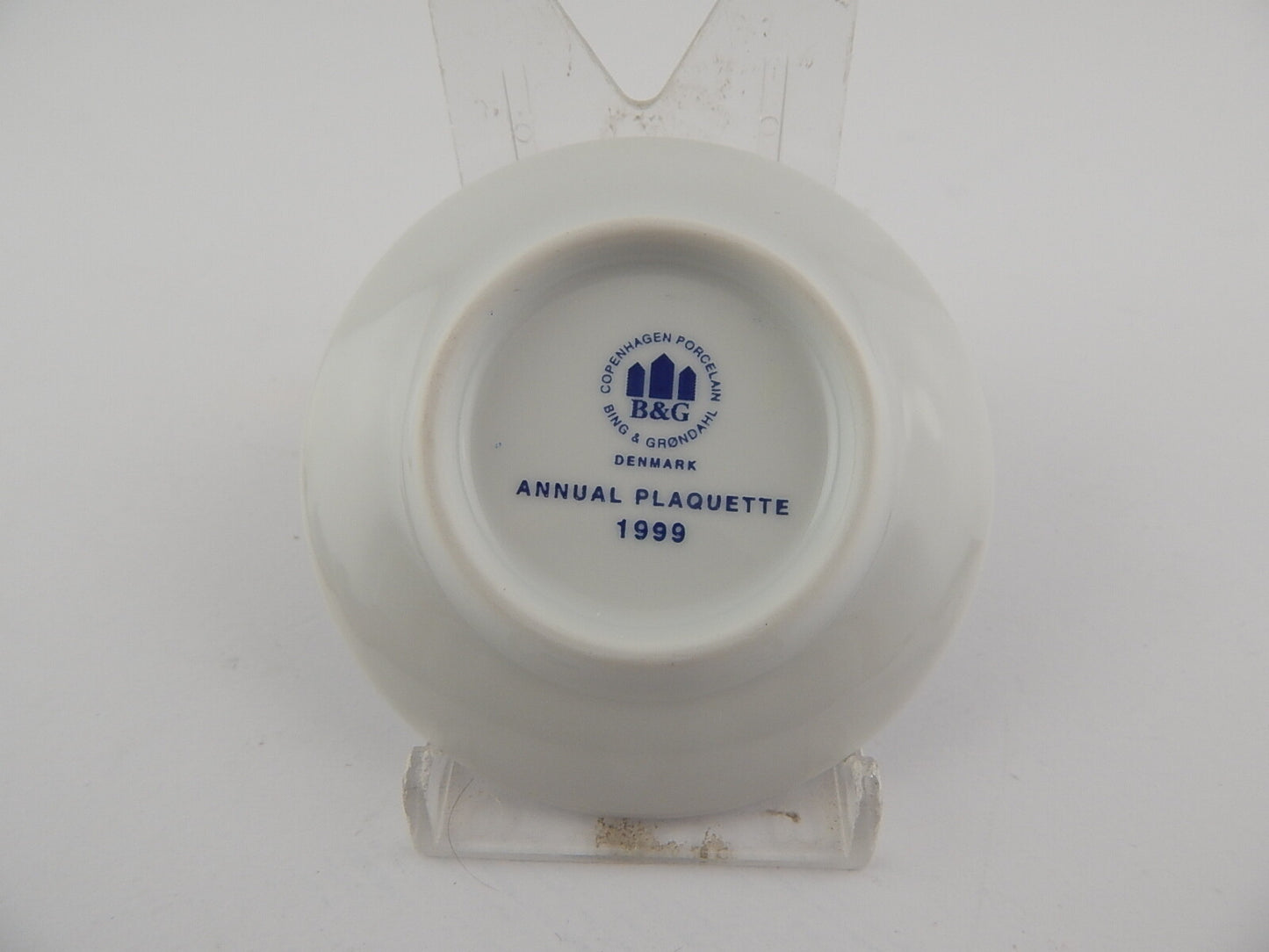 BING&GRONDAHL COPENHAGEN ANNUAL COLLECTIBLES PLAQUETTE 1999 PORCELLANA NEW W/BOX
