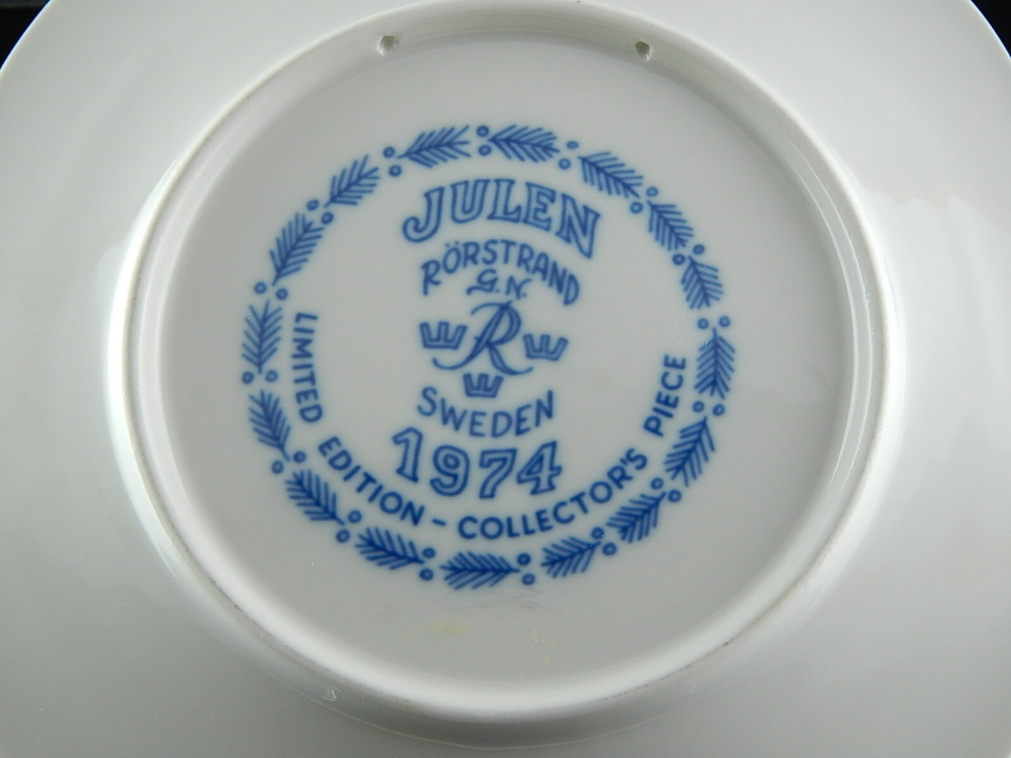 RORSTRAND PIATTO PORCELLANA NATALE 1974 PORCELAIN CHRISTMAS PLATE COLLEZIONE NEW