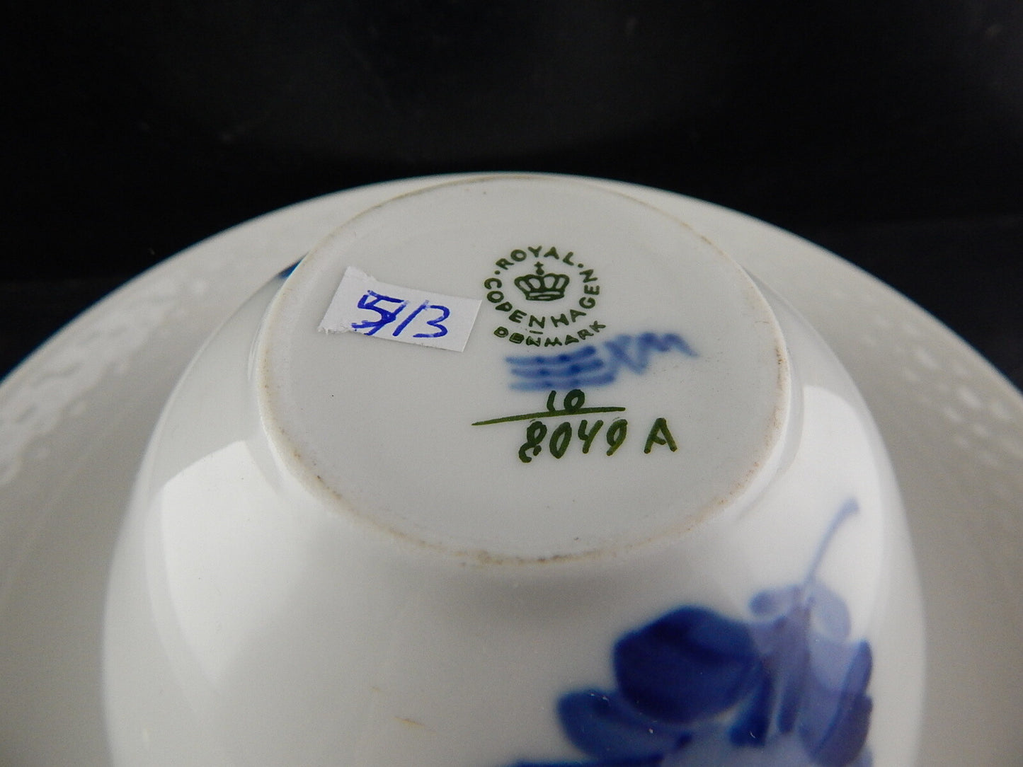 ROYAL COPENHAGEN PORCELLANA BLUE FLOWER CUP CIOTOLA SCODELLA DIPINTA MANO #3