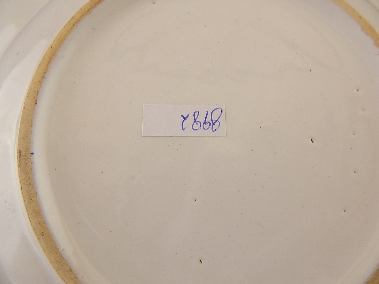 ANTICO PIATTO FONDO CERAMICA MAIOLICHE DERUTA PERUGIA 1900 DECORO RINASCIMENTALE