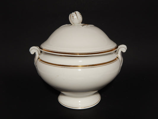 ANTICA PORCELLANA ZUPPIERA CENTROTAVOLA IMPERO CARL TIELSCH ALTWASSER FINE 800