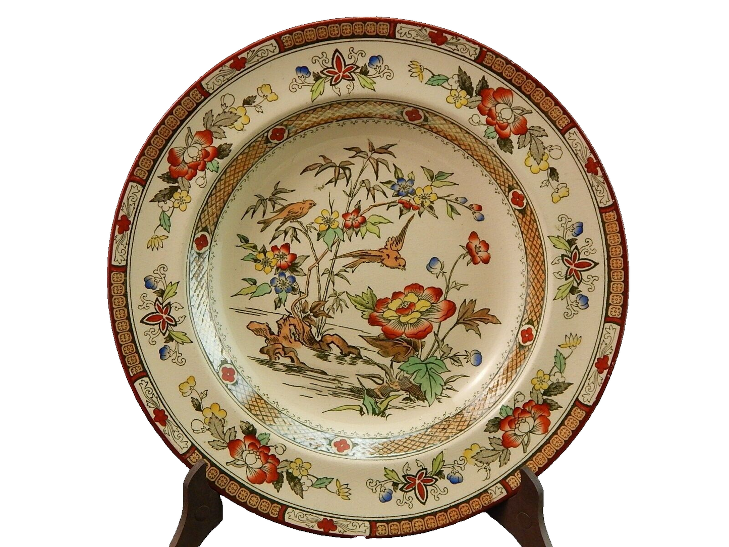 ANTICO 1880 SERVIZIO 24 PIATTI SEMI PORCELLANA INGLESE BISHOP POWELL & STONIER