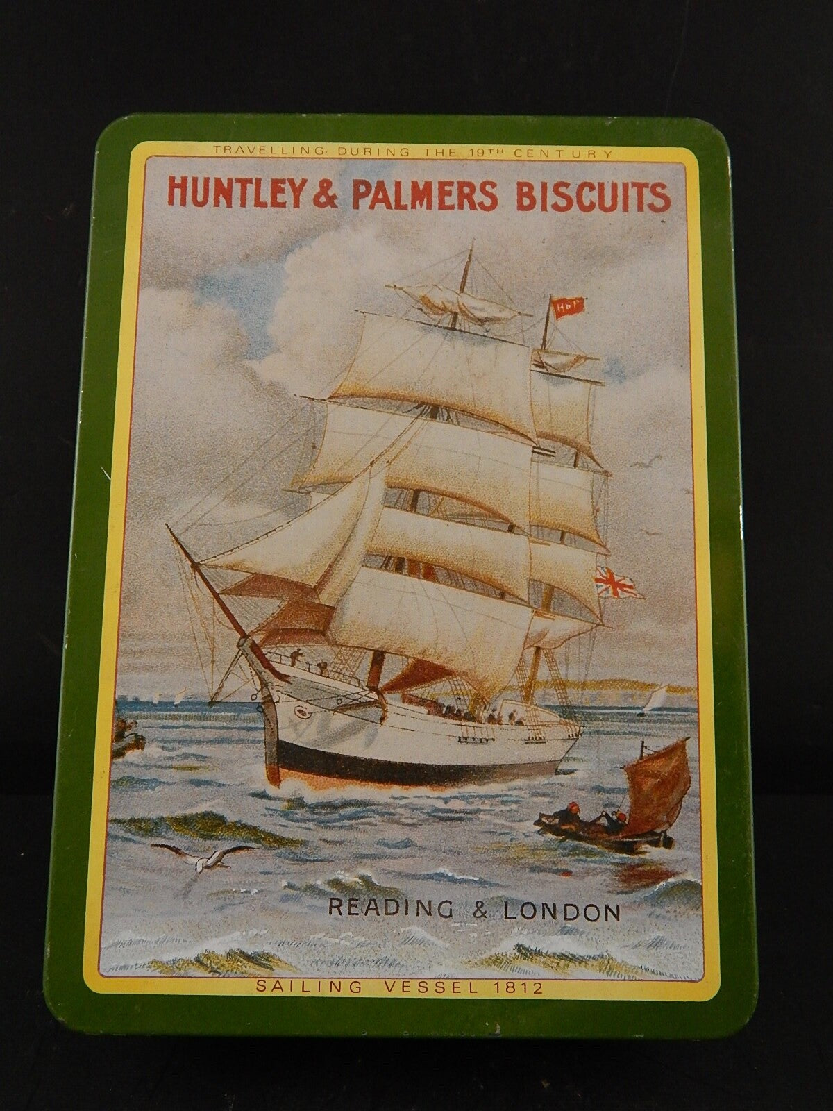 COLLEZIONE VINTAGE SCATOLA LATTA INGLESE BISCOTTI HUNTLEY & PALMERS BISCUITS