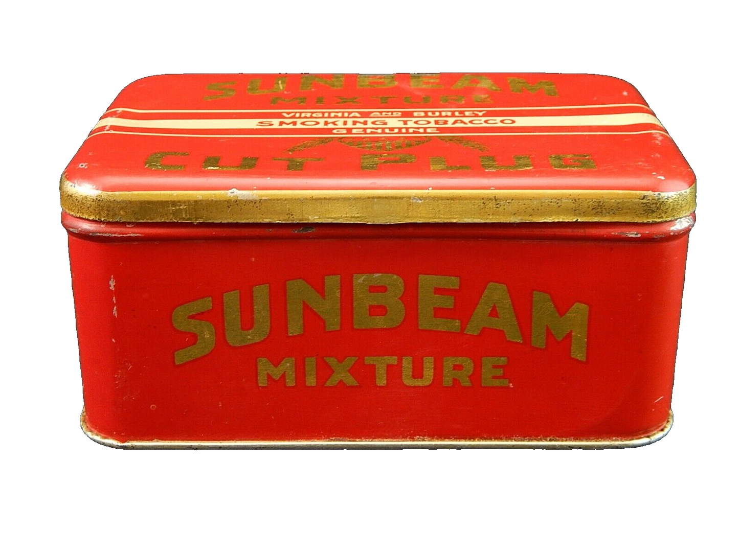 COLLEZIONE ANTICA SCATOLA LATTA SUNBEAM MIXTURE SMOKING TOBACCO VIRGINIA BURLEY
