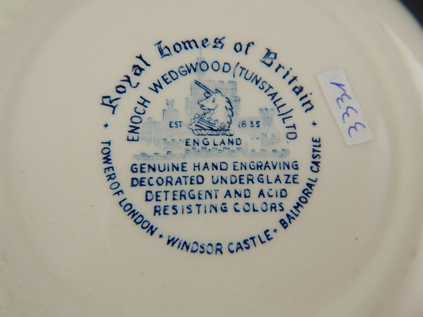 PORCELLANA VINTAGE CENTROTAVOLA WEDGWOOD ROYAL HOMES OF BRITAIN BALMORAL CASTLE