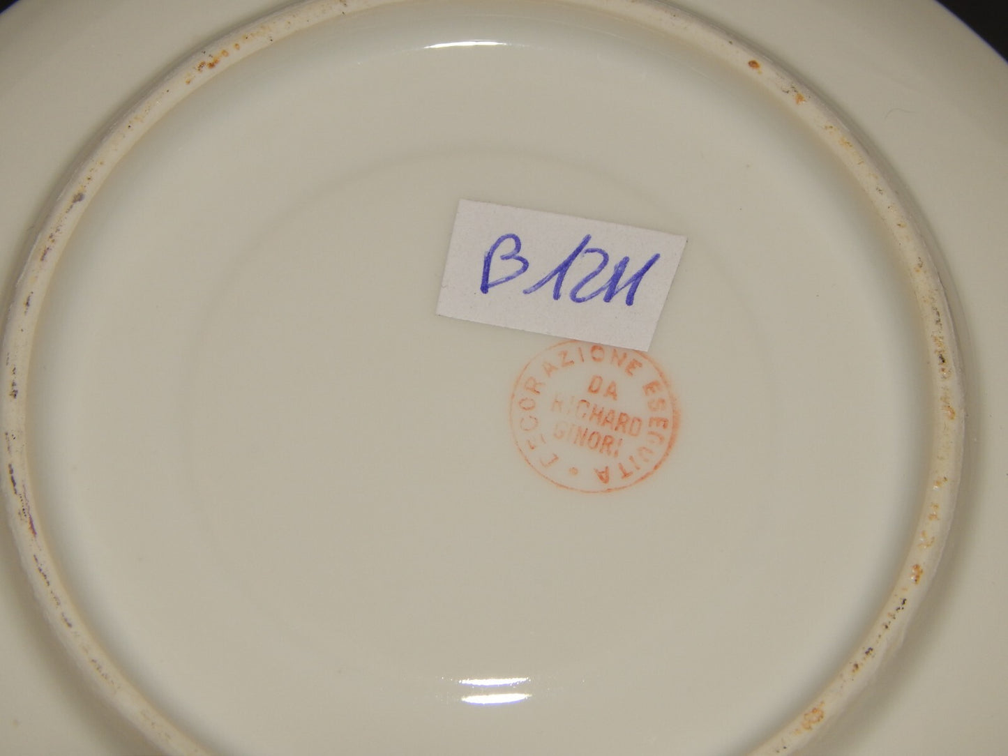 ANTICO LIBERTY SERVIZIO 6 TAZZINE PORCELLANA GINORI 1896-1910 DECORO A LUSTRO