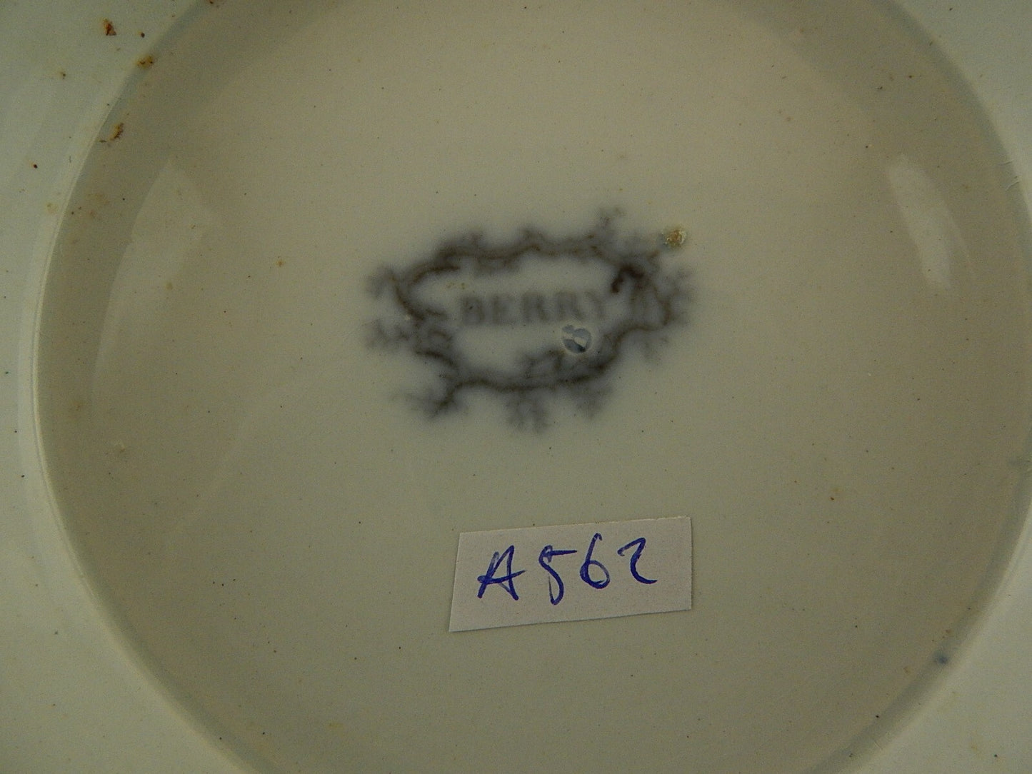 ANTICO AUTENTICA ALZATA CENTROTAVOLA PORCELLANA INGLESE VITTORIANA BERRY PATTERN