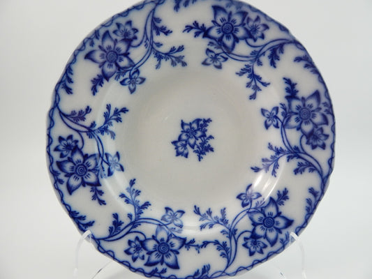 ANTICO RARO PIATTO FONDO PORCELLANA MINTON 1830 STAFFORDSHIRE DISEGNO ANEMONE