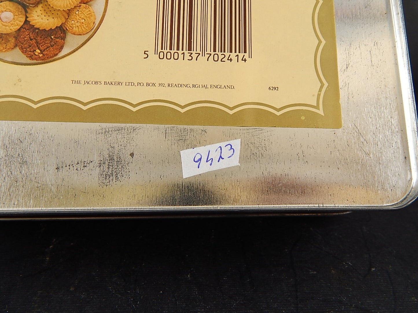 COLLEZIONE VINTAGE SCATOLA LATTA INGLESE BISCOTTI HUNTLEY & PALMERS BISCUITS #