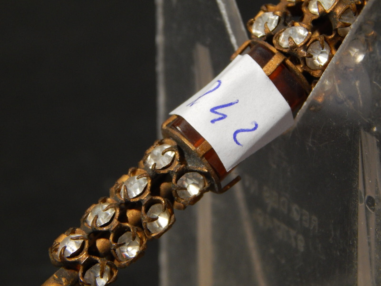 ACCESSORI ABBIGLIAMENTO EPOCA VITTORIANA ANTICO SPILLONE PER CAPPELLO