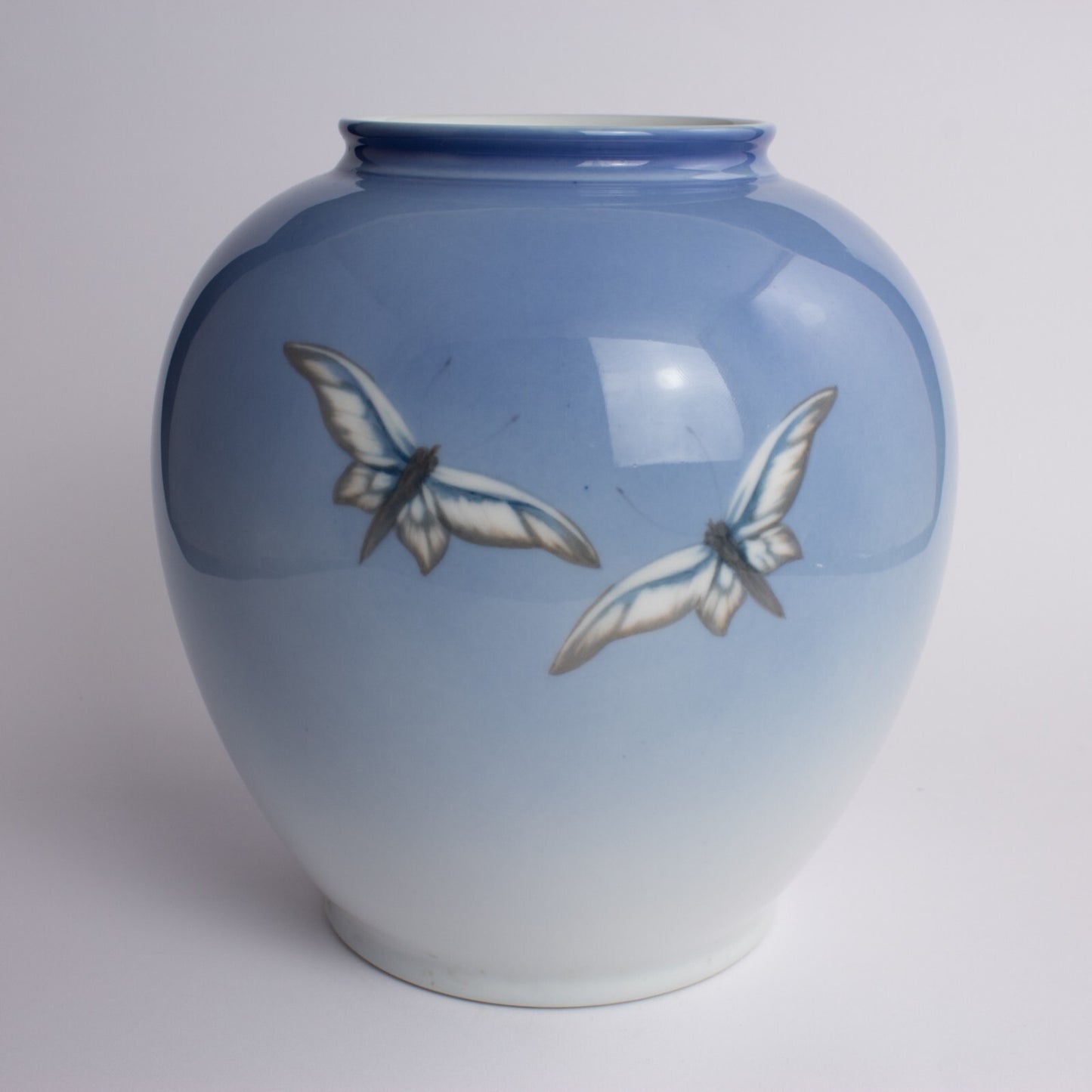 VASO GRANDE PORCELLANA ROYAL COPENHAGEN "Tulipani e Farfalle" HANDMADE 2656-35-5