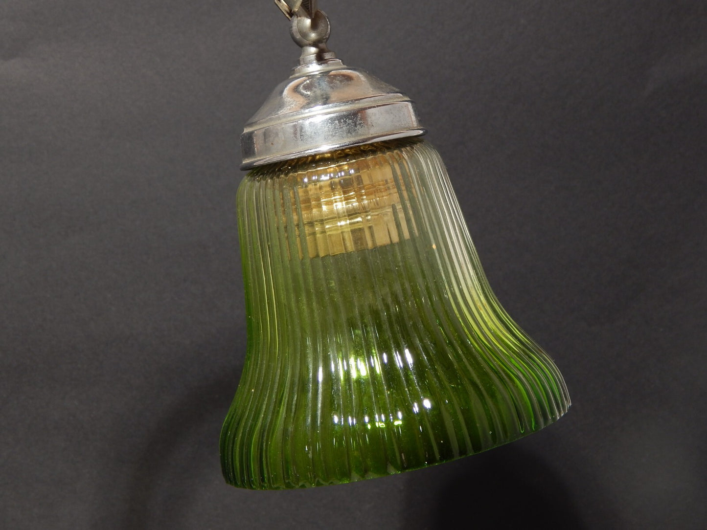 ANTICA LAMPADA TAVOLO SCRIVANIA ART DECO MINISTERO CON PARALUME VETRO VERDE