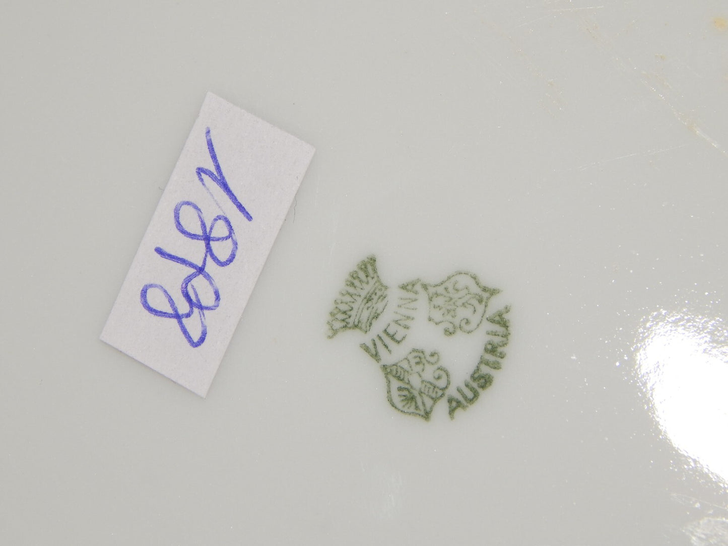 ANTICO IMPORTANTE VASSOIO OVALE PESCE STILE PORCELLANA IMPERIALE VIENNA AUSTRIA