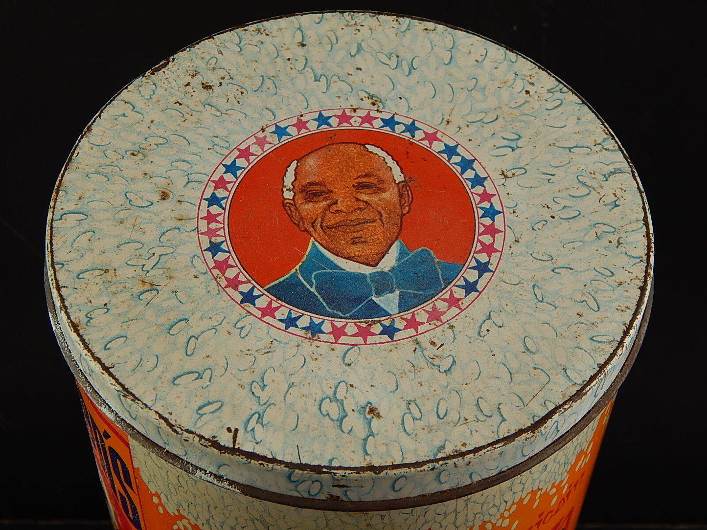 COLLEZIONE ANTICA SCATOLA LATTA STAMPATA PUBBLICITARIA UNCLE BEN'S RICE HAMBURG