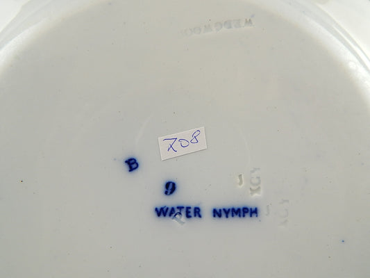 ANTICO RARO PIATTO PORCELLANA WEDGWOOD WATER NYMPH DIPINTO MANO FINE '800 A708