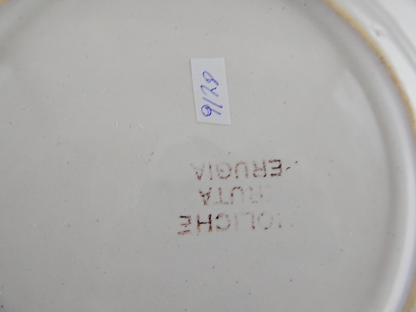 ANTICO PIATTO CERAMICA MAIOLICHE DERUTA PERUGIA PRIMO 900 RINASCIMENTALE #9178