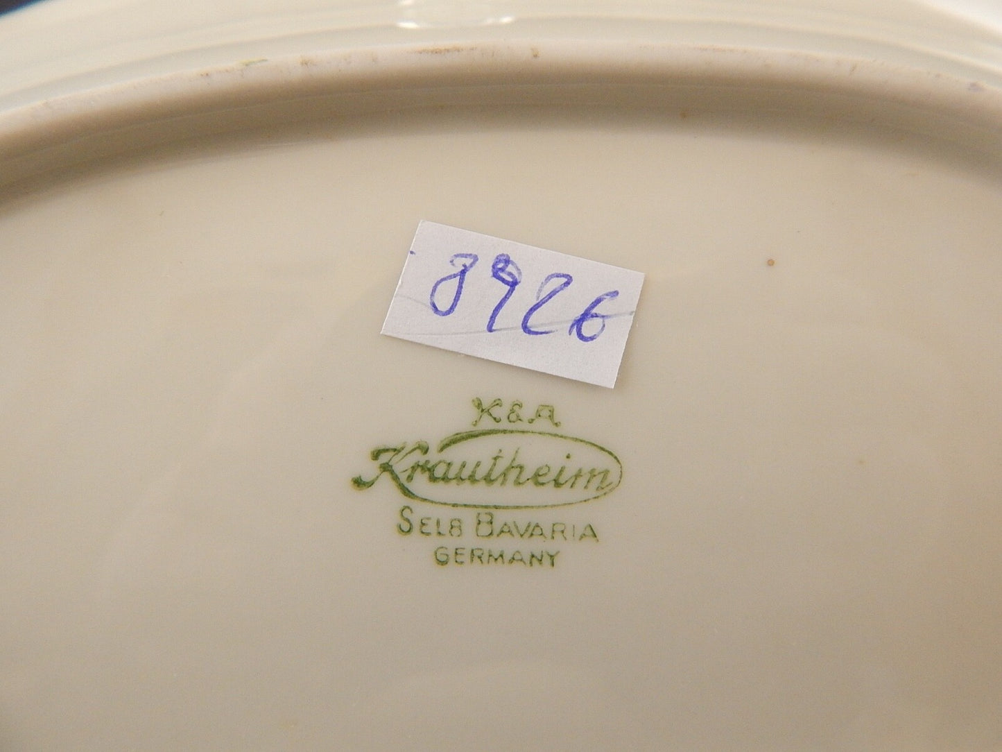 ANTICO VASSOIO RAVIERA PREZIOSA PORCELLANA KRAUTHEIM BAVARIA GHIRLANDA