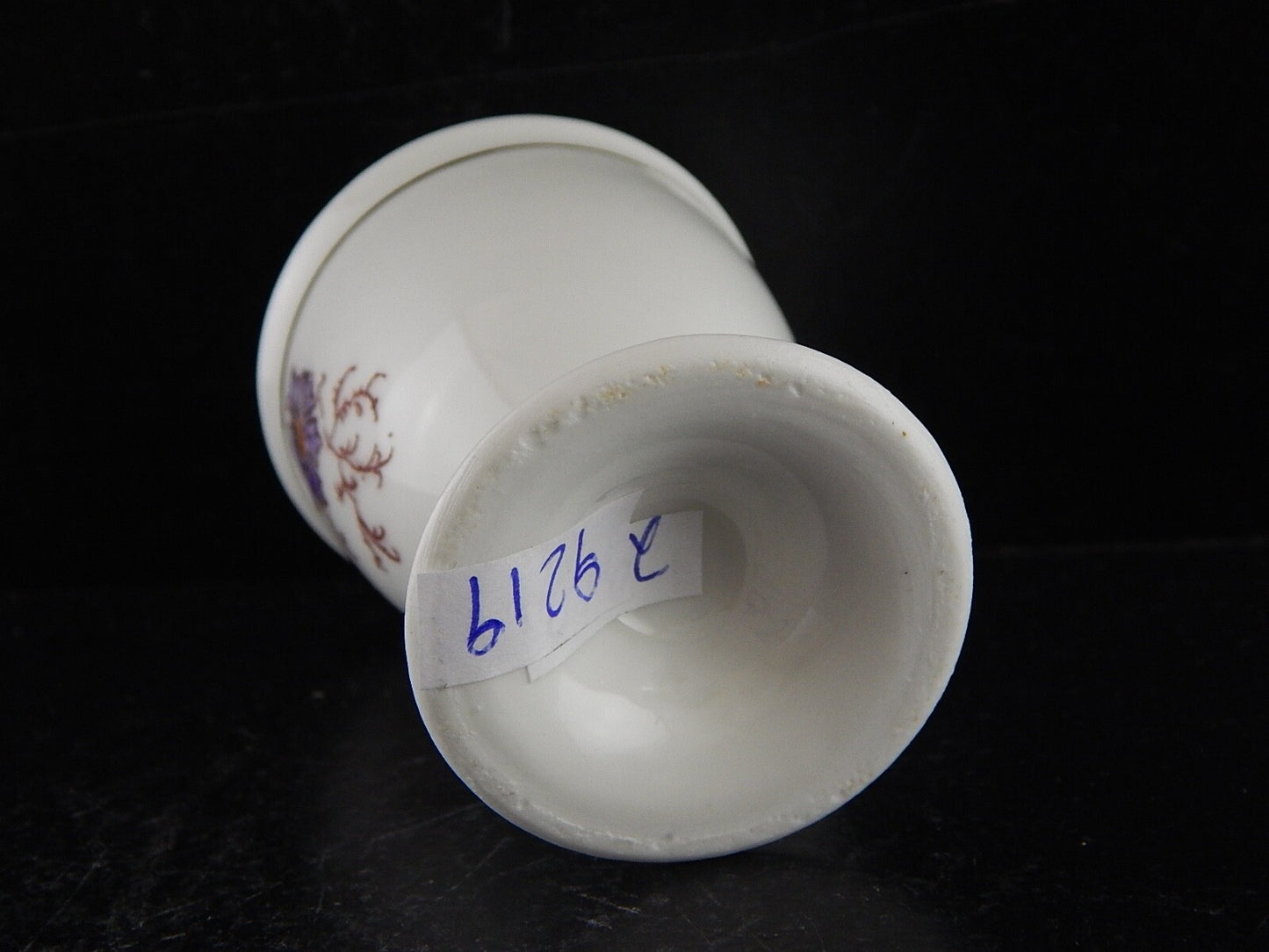 ANTICO HAVILAND LIMOGES PORTA UOVO PORCELLANA FINE 800 ART NOUVEAU FLOREALE 9219