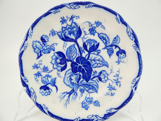 ANTICO RARO PIATTO CERAMICA GIUSEPPE BESIO MONDOVI' SECONDA META' 800 NINFEE