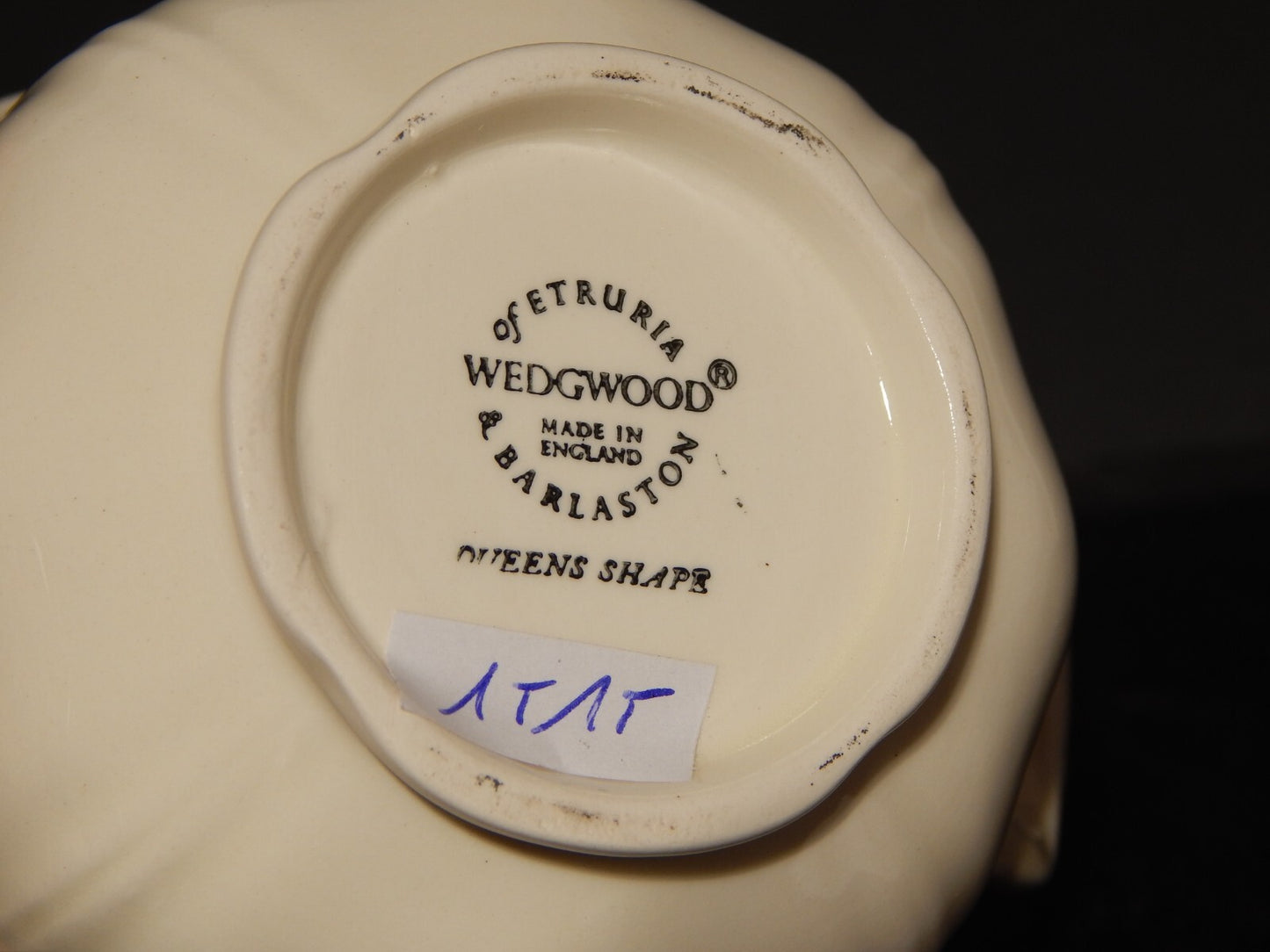 VINTAGE CERAMICA WEDGWOOD ETRURIA BARLASTON QUEENS SHAPE ZUPPIERA CENTROTAVOLA