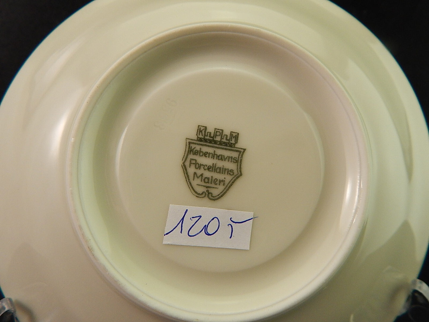 ANTICA TAZZA KPM COPENHAGEN PORCELLANA BOUQUET DI FIORI E ORO DEL 1924 #1205