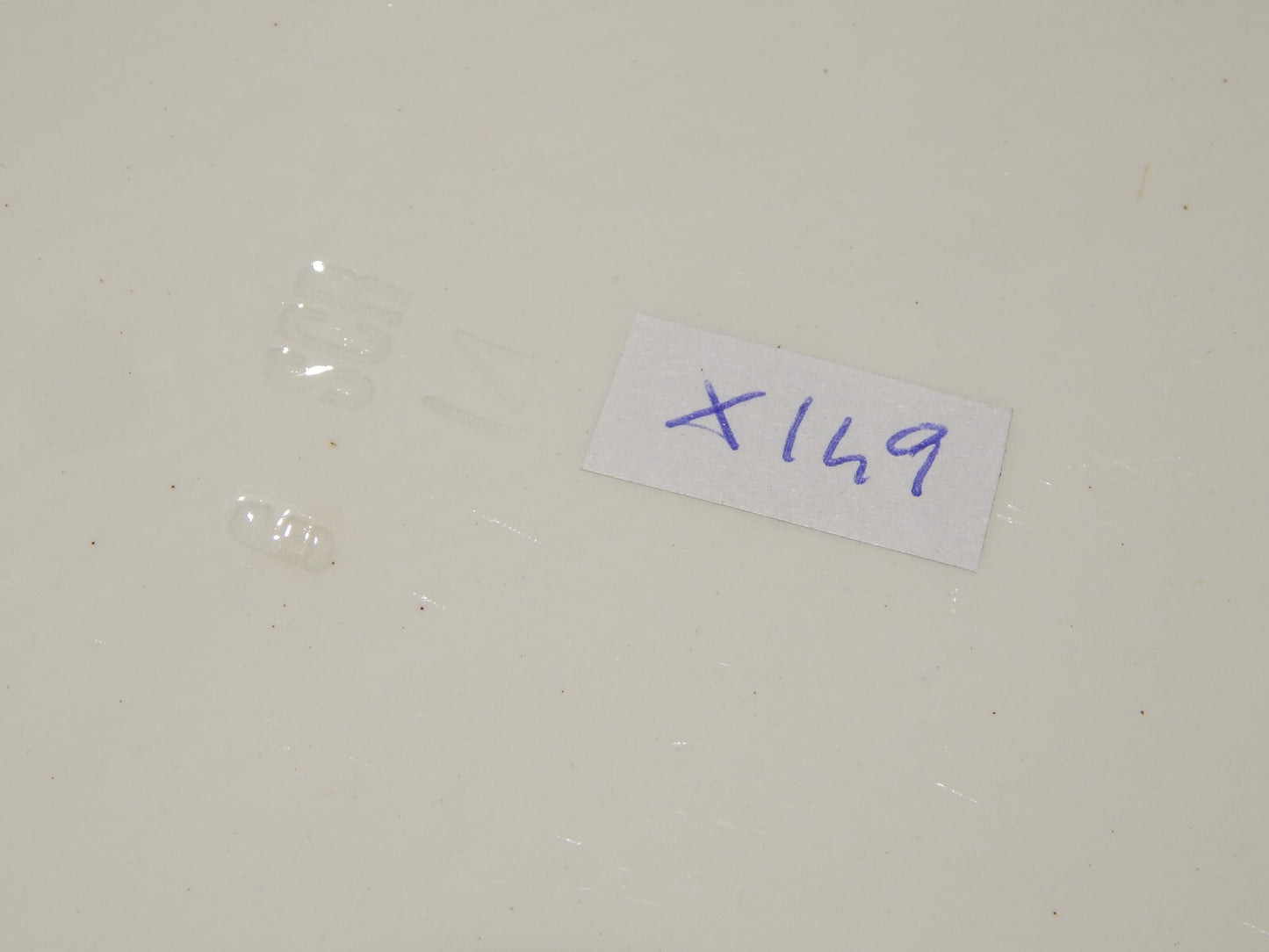 ANTICO RARO VASSOIO CERAMICA BIANCA PROFILO BLU RICHARD MILANO FINE 800