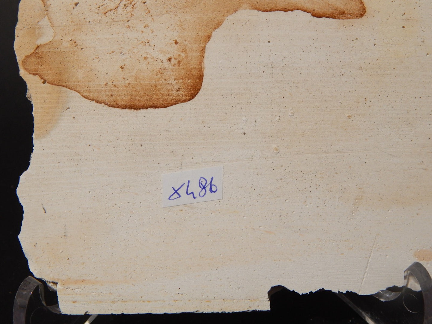 ANTICA 1700 AUTENTICA PIASTRELLA MATTONELLA CERAMICA DELFT DECORO AL MANGANESE