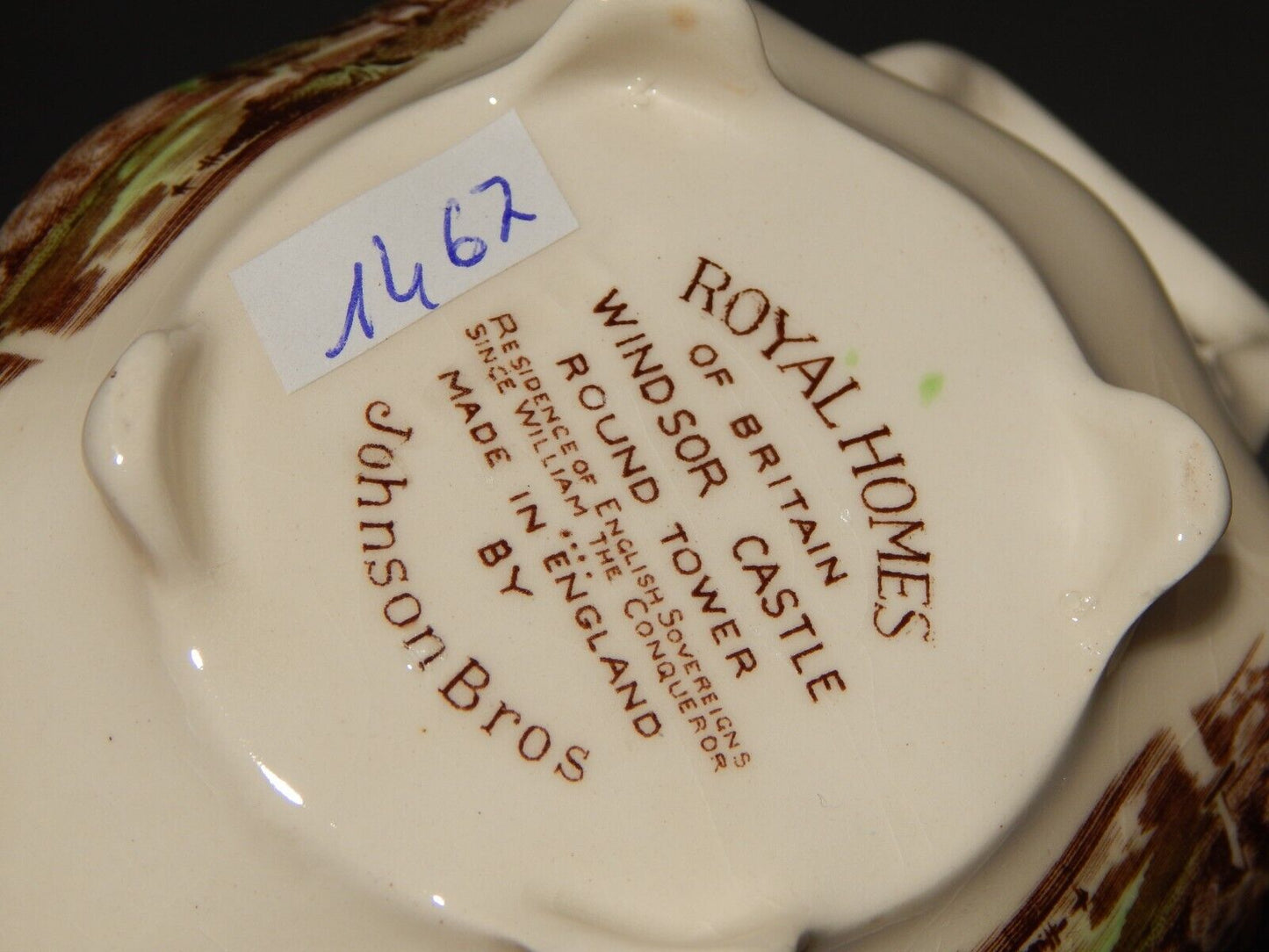 ANTICA ZUCCHERIERA PORCELLANA JOHNSON BROS ROYAL HOMES OF BRITAIN WINDSOR CASTLE