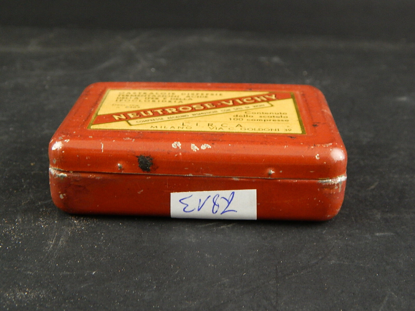 PUBBLICITARIO FARMACIA VINTAGE SCATOLA COMPRESSE NEUTROSE VICHY LIRCA MILANO