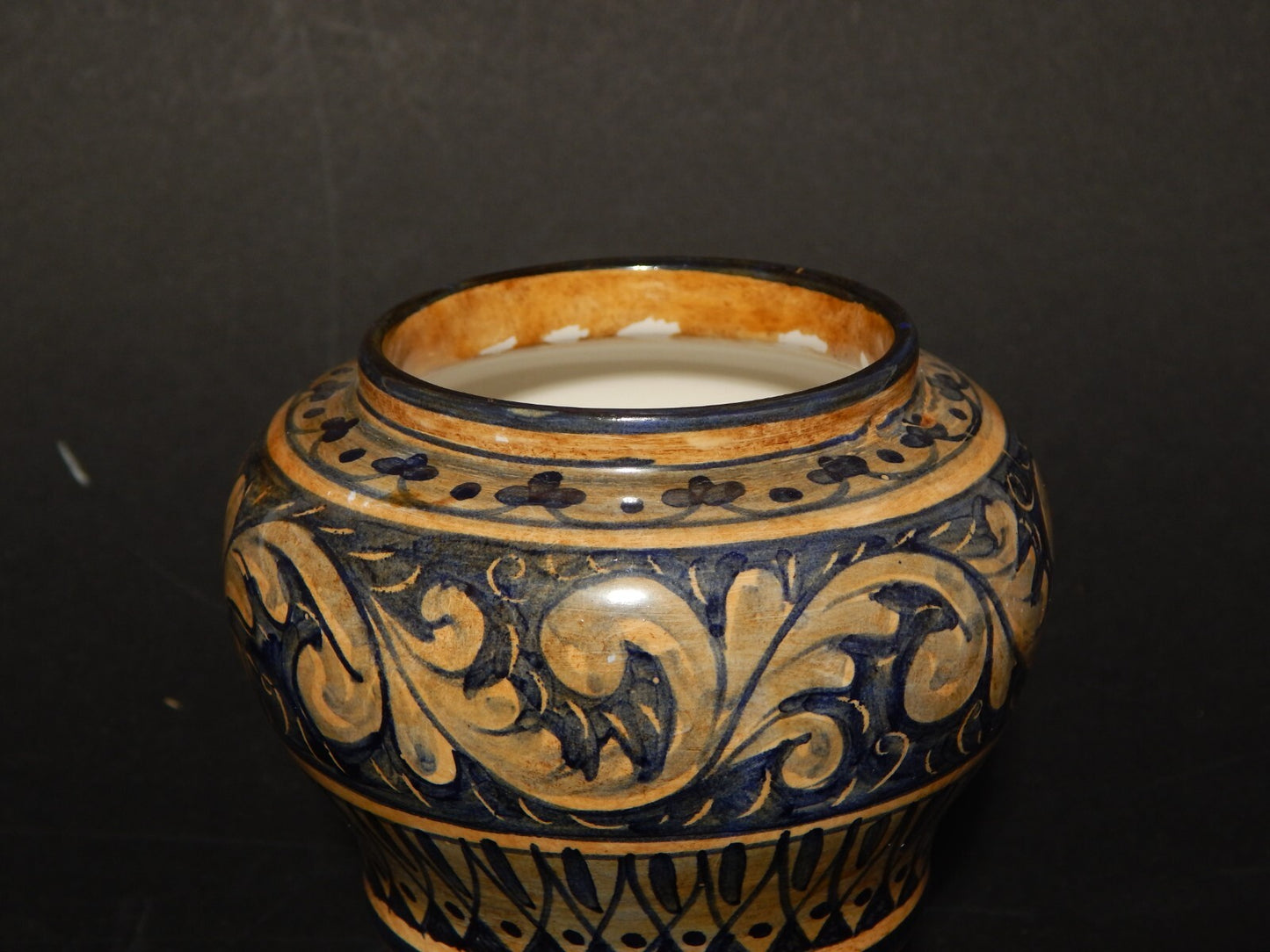 VINTAGE ALBARELLO VASO FARMACIA CERAMICA BOTTEGA BIAGIOLI GUBBIO