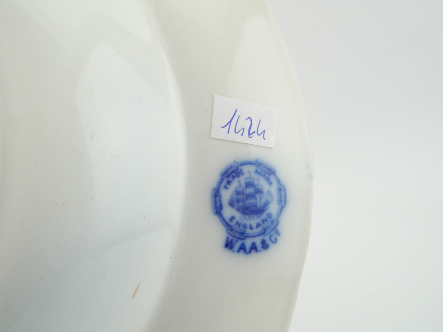 ANTICO PIATTO FONDO PORCELLANA INGLESE WILLIAM ALSAGER ADDERLEY FINE 800 LONGTON