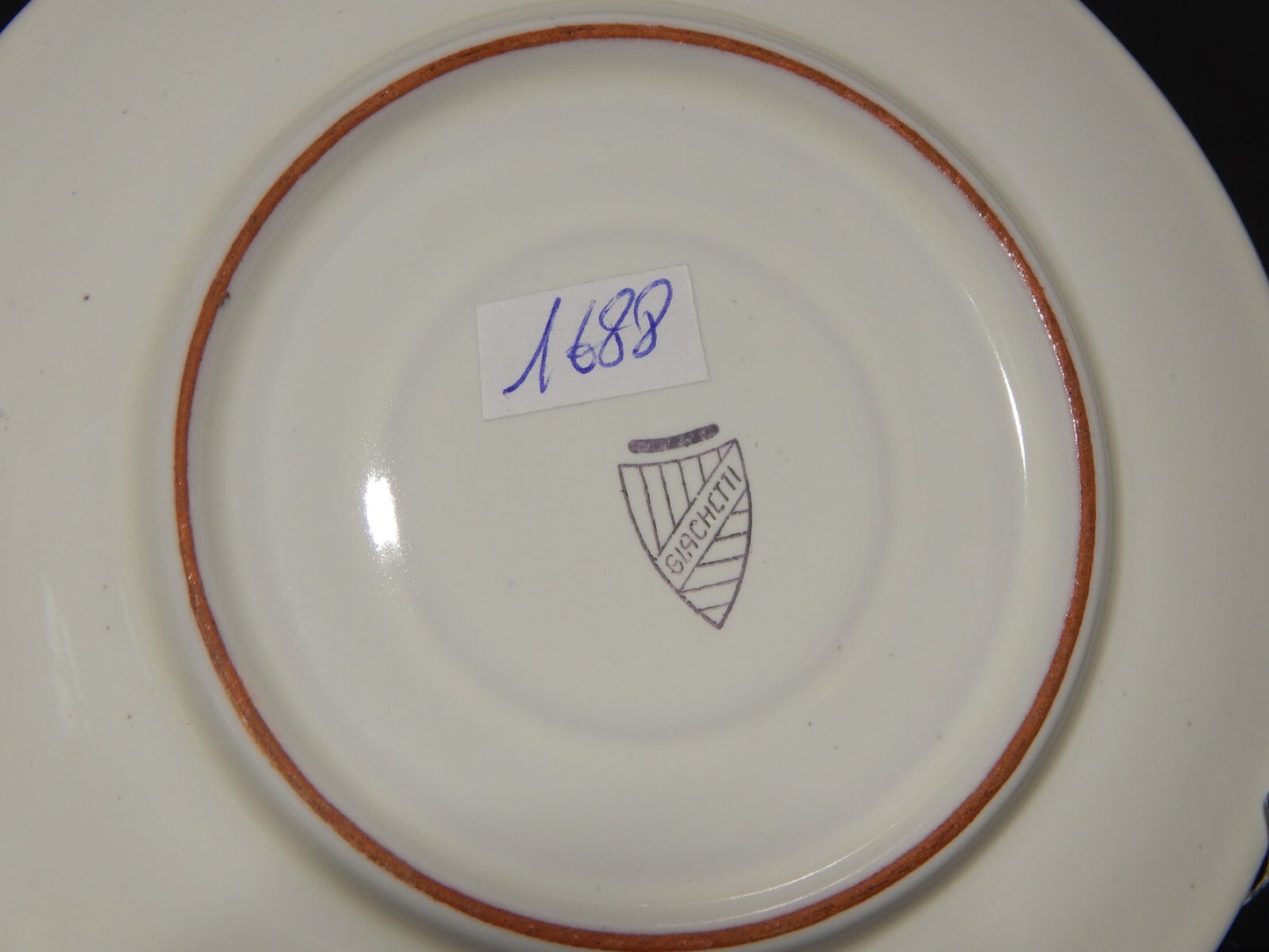 VINTAGE TAZZA CAFFE' CERAMICA MADE IN ITALY CERAMISTA BRUNO GIACHETTI #1688