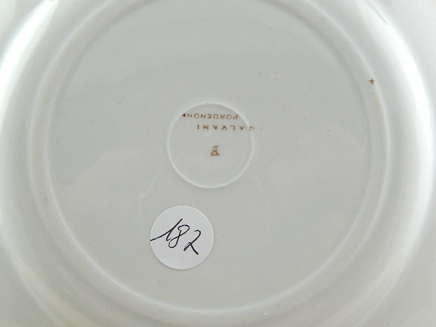 ART DECO FUTURISTA PIATTO DESSERT CERAMICA GALVANI PORDENONE DESIGN SIMONETTO #