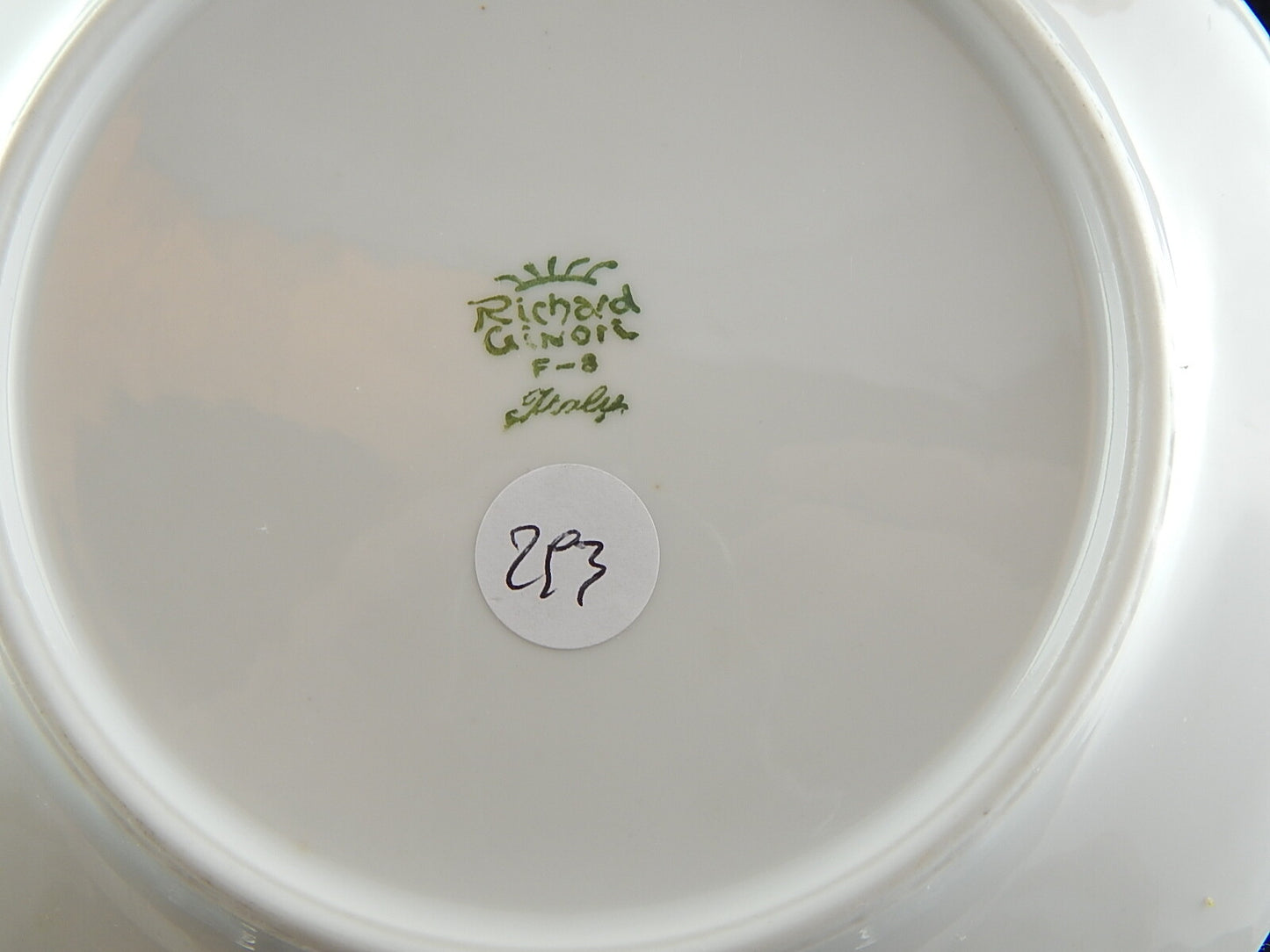 RICHARD GINORI PORCELLANA PIATTO VECCHIO GINORI DECORO NATURA MORTA FRUTTI