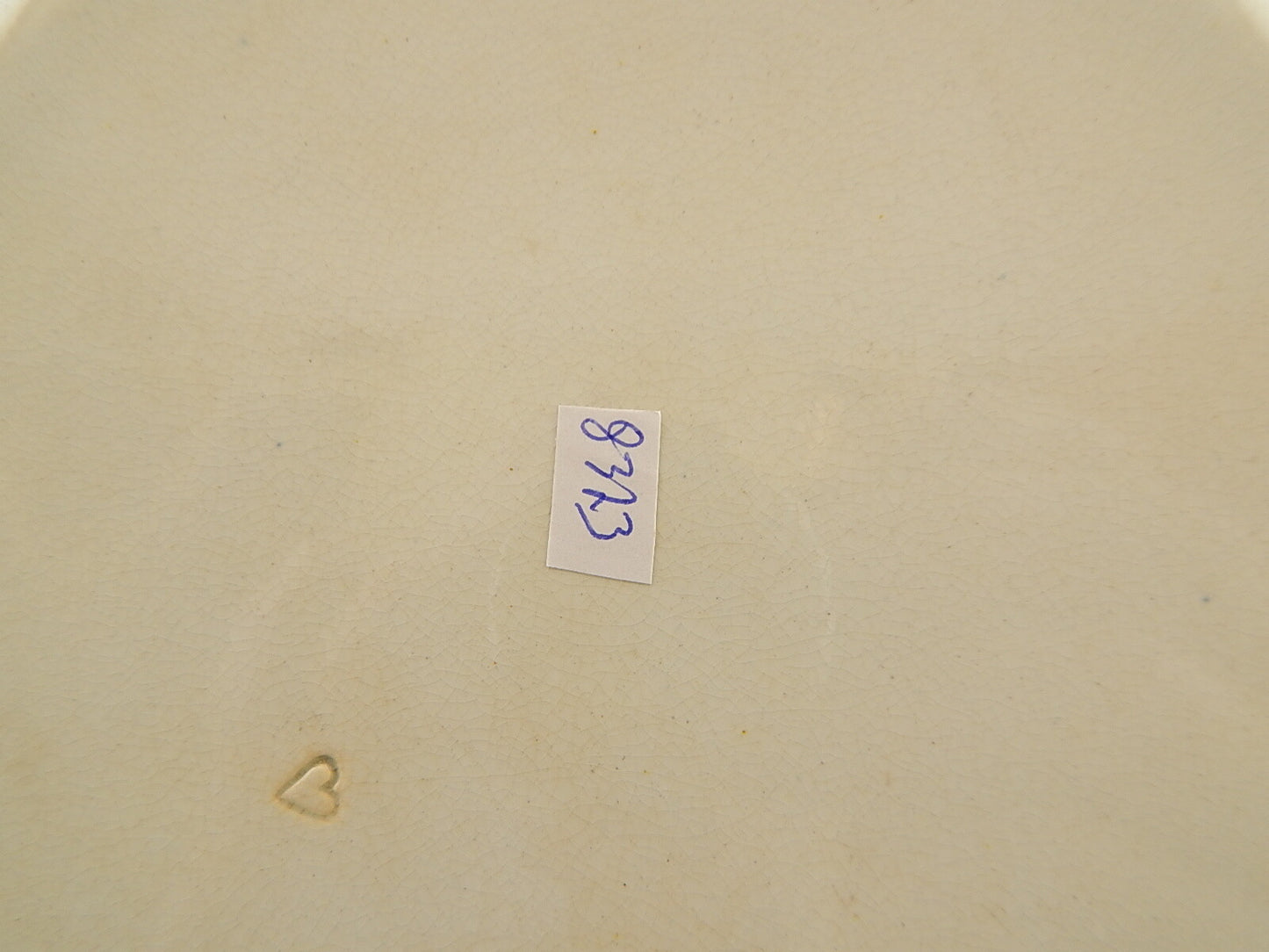 ANTICO DEL 1854 AUTENTICO RARO PIATTO SEMI PORCELLANA WEDGWOOD TRANSFERWARE #