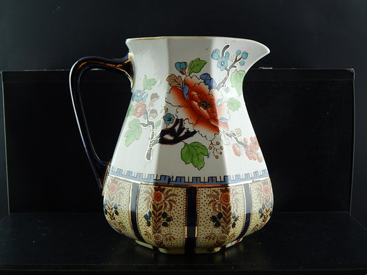 ANTICA PREZIOSA CARAFFA CERAMICA DIPINTA MANO LOSOL WARE KEELING & CO SHANGHAI