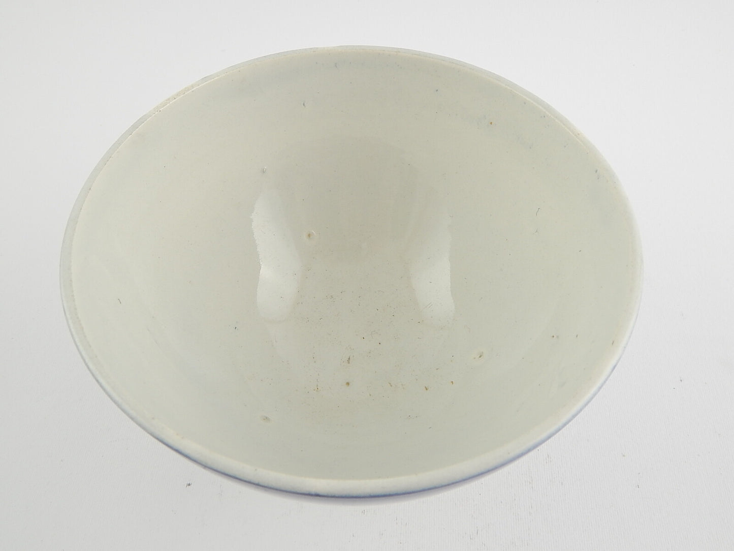 ANTICA RARA SCODELLA TAZZA CERAMICA FRANCESE F B AEROGRAFO PAPPAGALLO