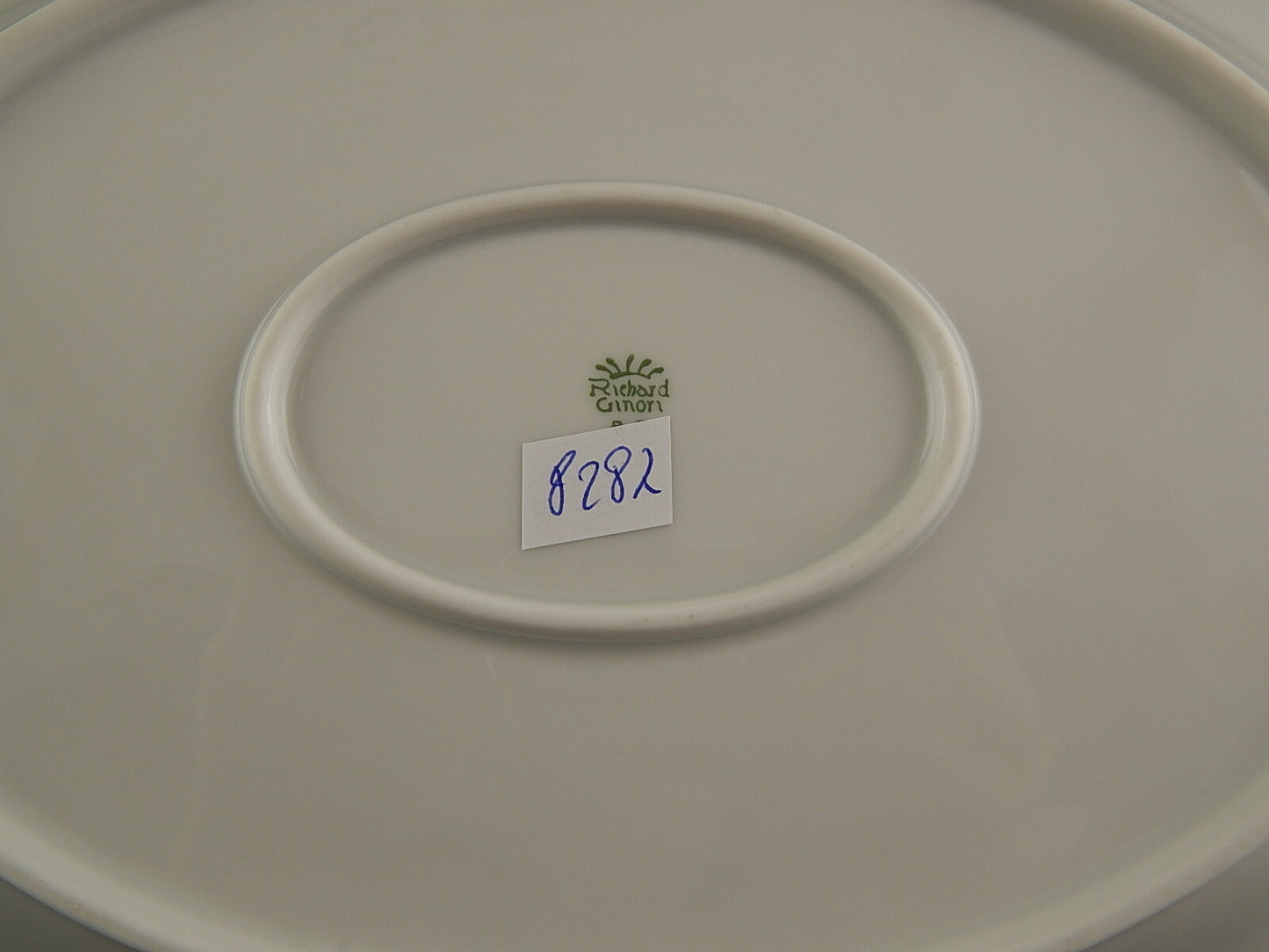 VINTAGE RICHARD GINORI VASSOIO PIATTO OVALE PORCELLANA ROSA CANINA DIFETTO