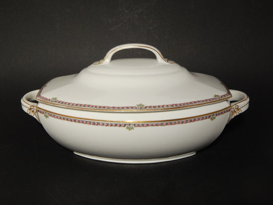 ANTICA ART DECO ZUPPIERA CENTROTAVOLA PORCELLANA HEINRICH &CO BAVARIA LA FAYETTE